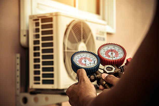 Professional Hvac technician working in Northville, NY
